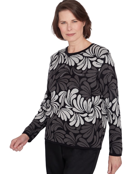 Alfred Dunner® Classics Geometric Ombre Scroll Top