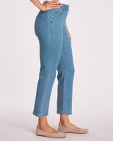 DenimEase™ Flat-Waist Crop Jeans thumbnail number 2