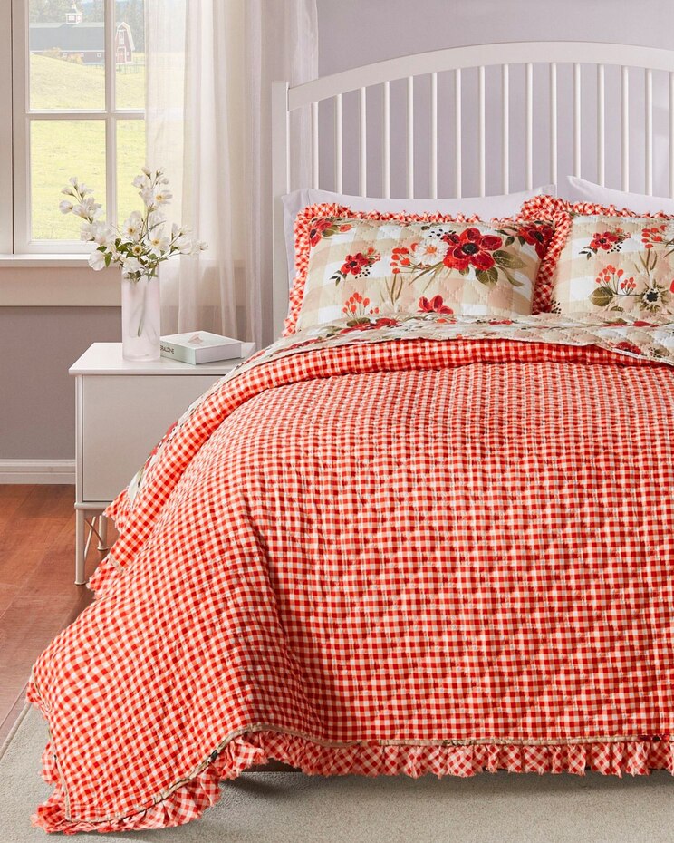 Greenland Home Fashions Wheatly Quilt Set image number 2