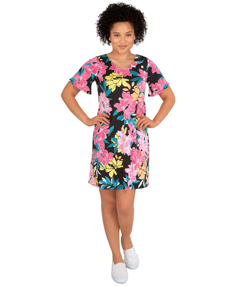 Ruby Rd® Hawaiian Floral Print Dress image number 1