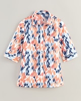 Haband Women's Printed 3/4-Sleeve Poplin Wonder Blouse thumbnail number 2