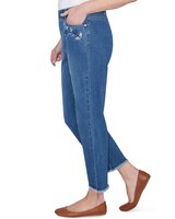 Alfred Dunner® Scottsdale Floral Embroidered Ankle Fringe Pants thumbnail number 4