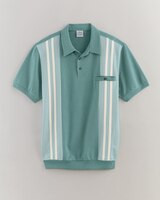 John Blair® Colorblock Banded Bottom Polo thumbnail number 1