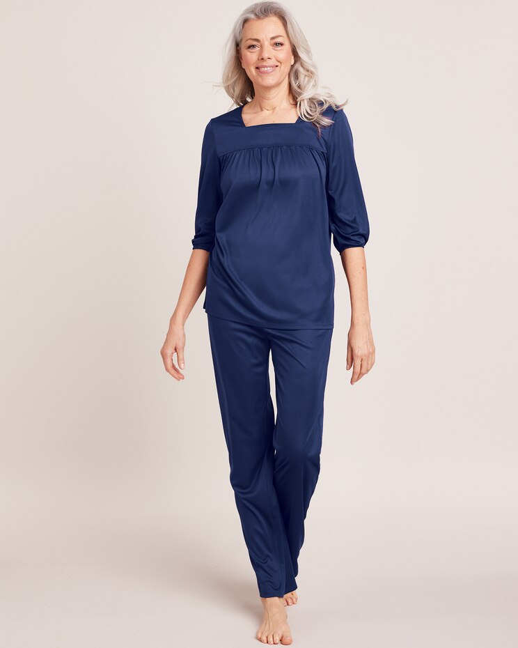 Silky Knit Pajamas image number 1