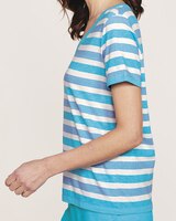 Stripe Contrast Trim Tee thumbnail number 3