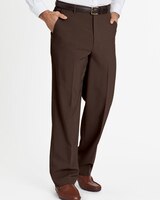 John Blair Signature Relaxed-Fit Plain-Front Dress Pants thumbnail number 1