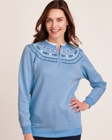 Printed Yoke Sweatshirt thumbnail number 1