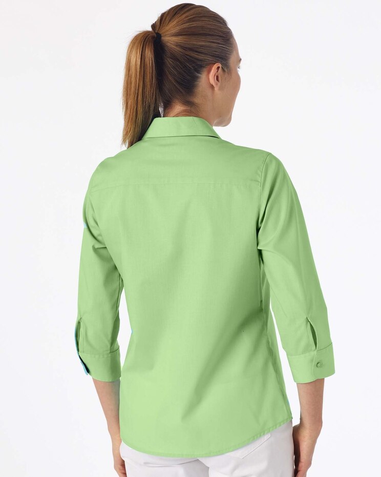 Foxcroft Perfect-Fit Three-Quarter-Sleeve Shirt image number 2