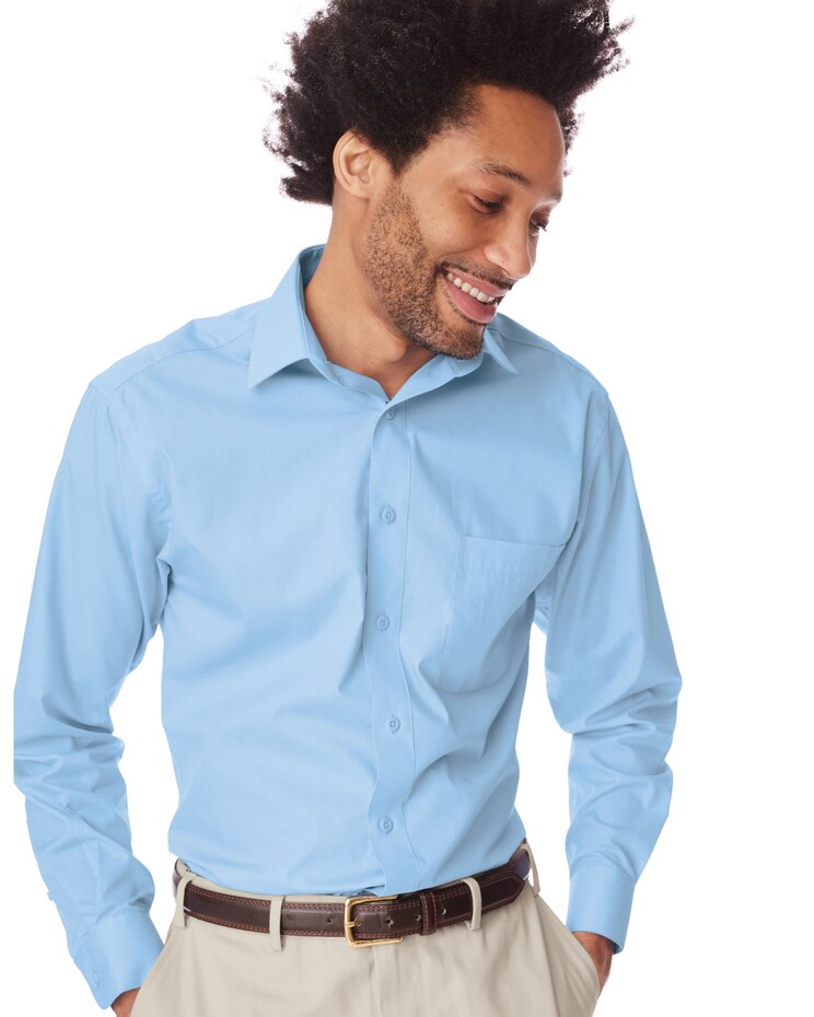 Marquis Long-Sleeve Broadcloth Dress Shirt image number 1
