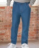 Haband Men’s Casual Joe® Stretch Waist Jeans with Drawstring thumbnail number 2
