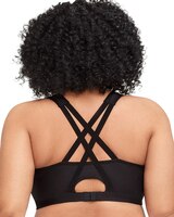 Glamorise Full Figure Plus Size Zip Up Front-Closure Sports Bra Wirefree thumbnail number 3