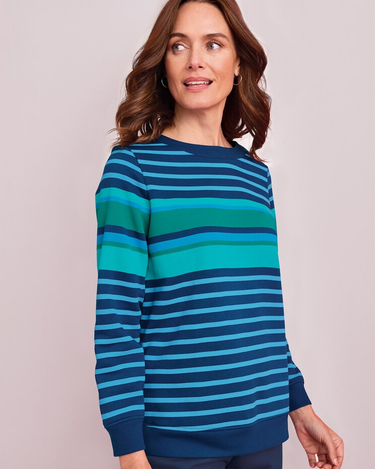 Boatneck Fleece Sweatshirt image number 1