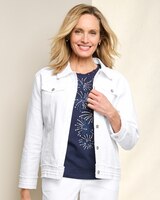 Alfred Dunner Jacket With Fringe Trim thumbnail number 1