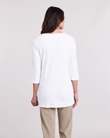 Essential Knit Embroidered Tunic thumbnail number 3