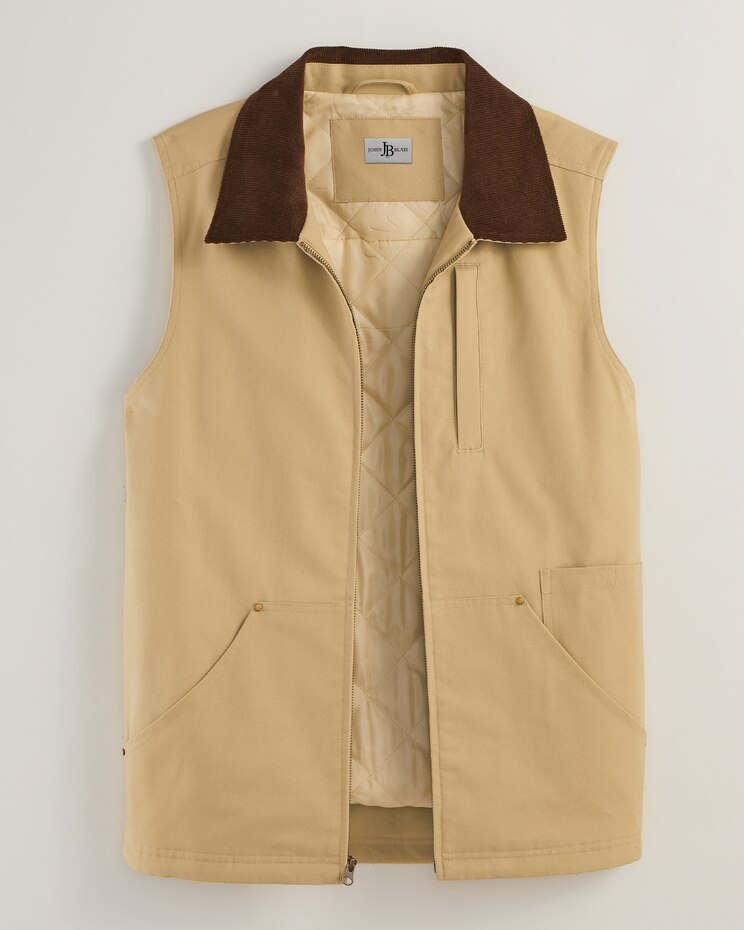 John Blair® Canvas Utility Vest image number 1