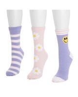 MUK LUKS® Women's 3 Pack Cozy Compression Crew Socks thumbnail number 2