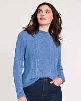 Chenille Cable Sweater thumbnail number 1