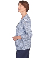 Alfred Dunner® A Fresh Start Space Dye Two In One Top with Necklace thumbnail number 4