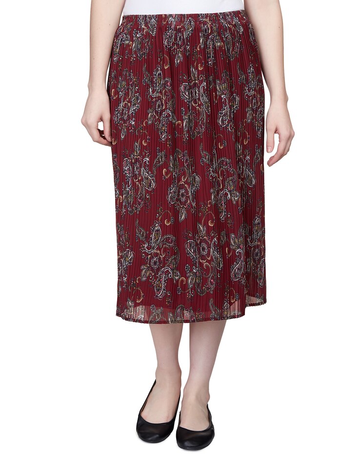Alfred Dunner® Mulberry Street Casual Long Paisley Skirt image number 1