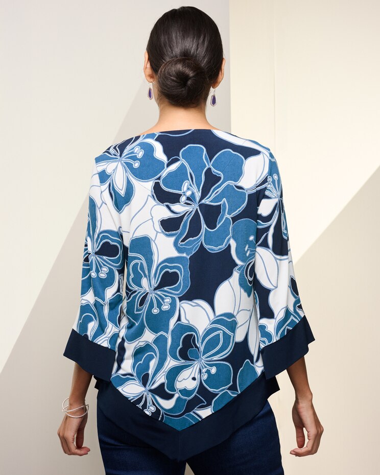 CL Patch Floral Top by Alfred Dunner image number 2