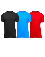 Galaxy By Harvic Men's Crew Neck T-Shirt - 3 Pack thumbnail number 1