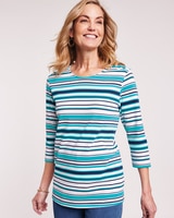 Essential Knit Button-Trim Top thumbnail number 1
