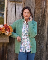 Button Front Shaker Cardigan thumbnail number 1