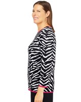 Alfred Dunner® Theater District Animal Jacquard Sweater thumbnail number 2