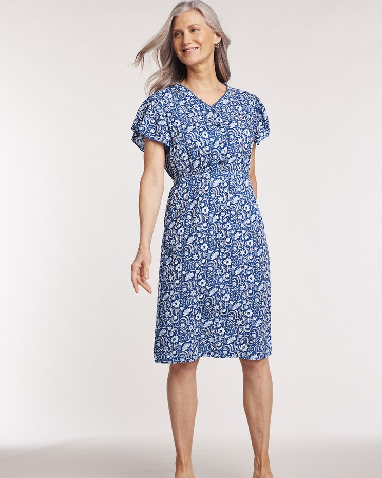 Ruffle Challis Dress image number 1