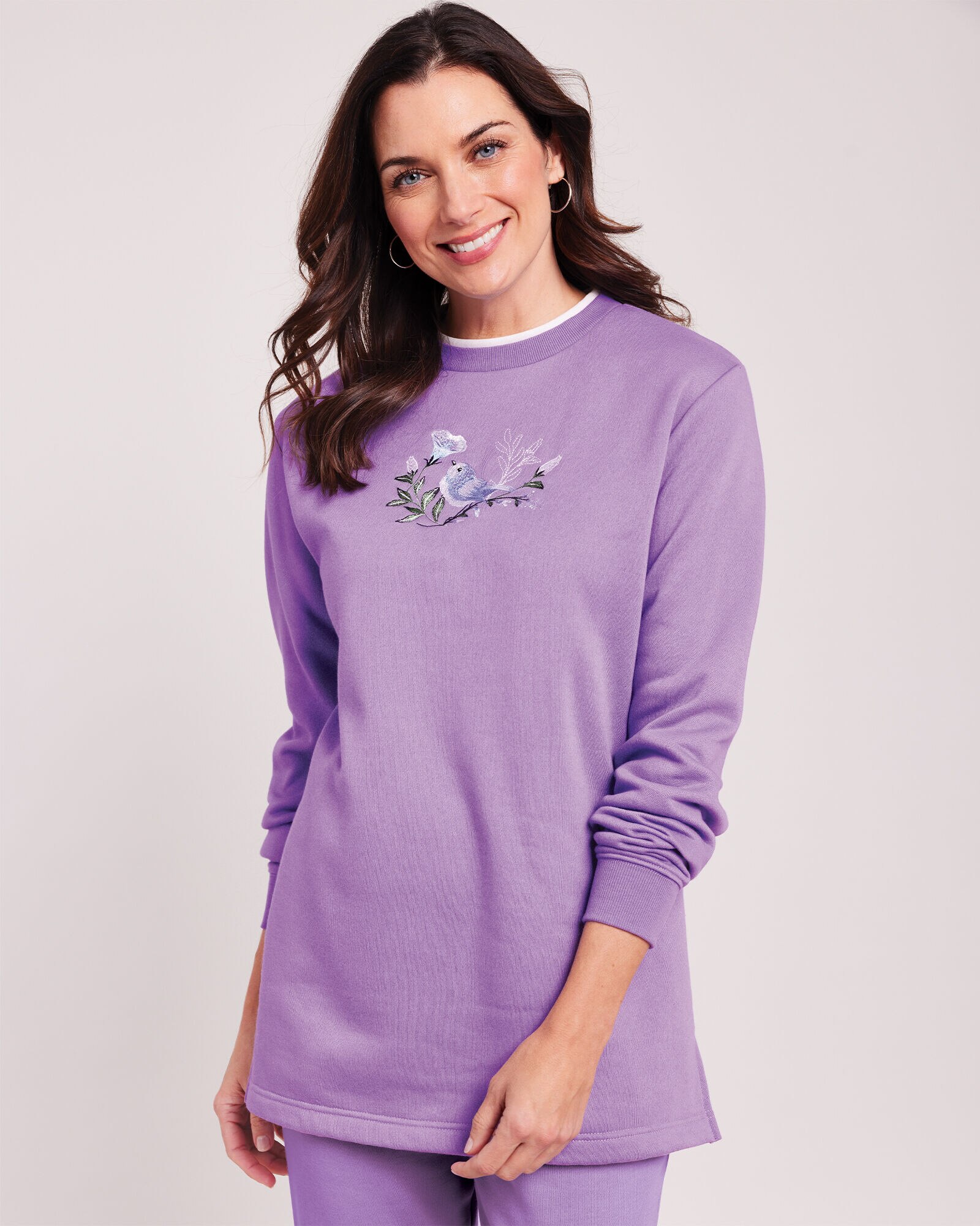 Embroidered outlet chickadee sweatshirt