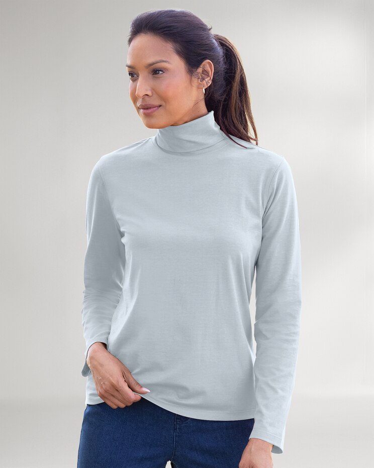 Prima™ Cotton Solid Turtleneck image number 1