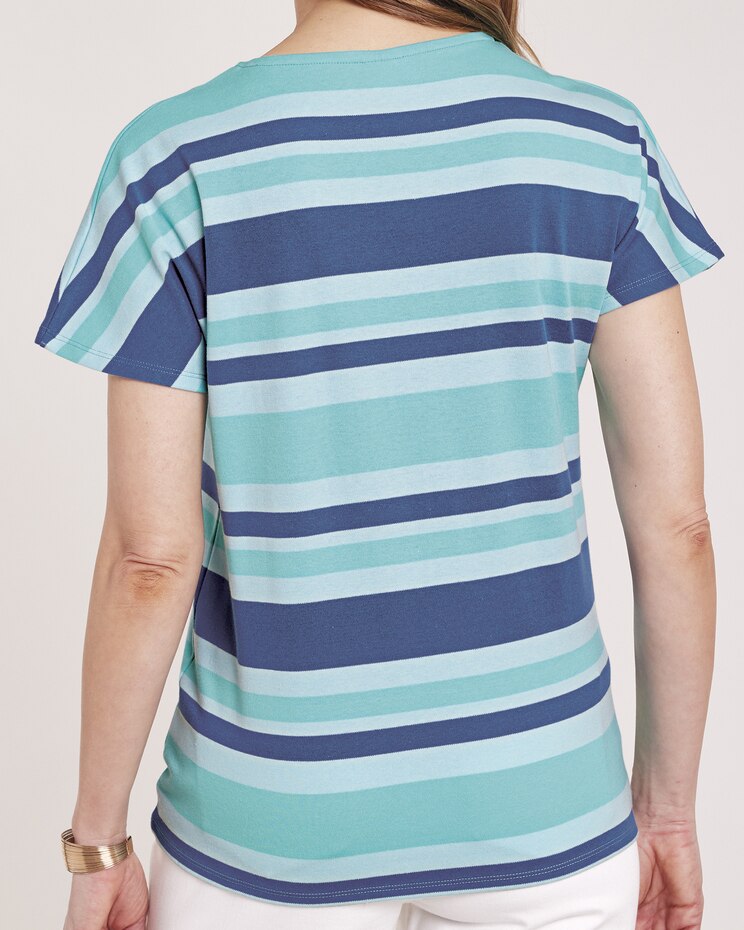 Stripe Dolman Sleeve Tee image number 2
