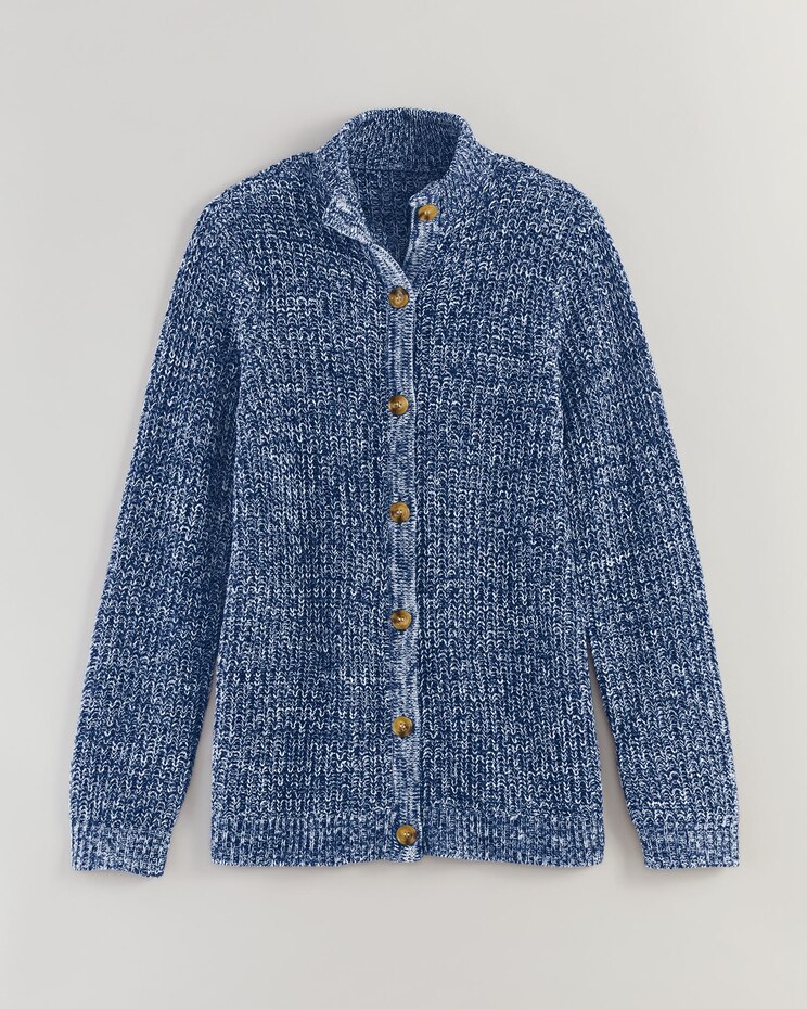 Button Front Shaker Cardigan image number 1