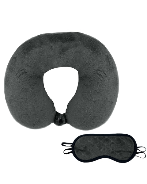 Pursonice Memory Foam Travel Pillow with Sleep Mask