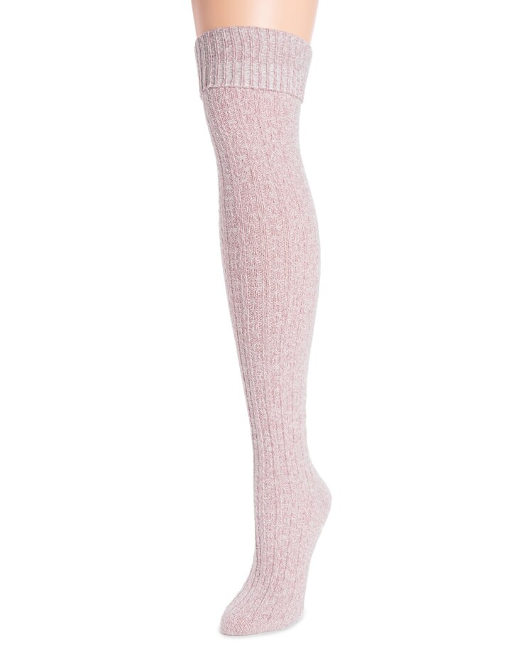 MUK LUKS Microfiber OTK Sock-Non Skid image number 1