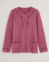 Embroidered Fleece Cardigan thumbnail number 3