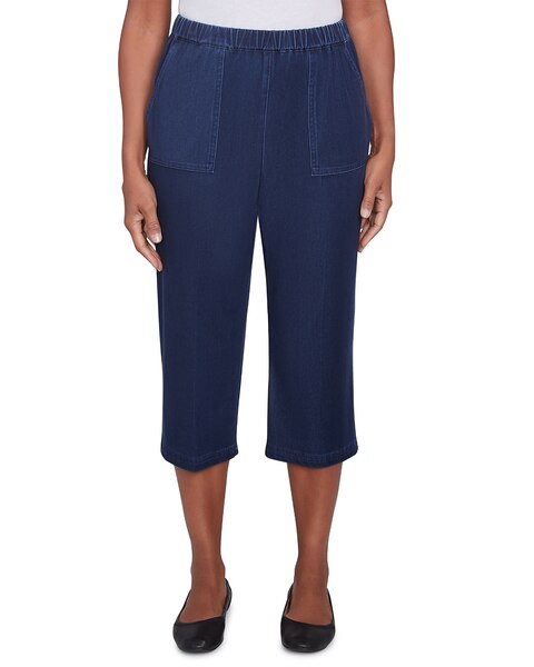 Alfred Dunner® Free Spirit Free Spirit Knit Denim Capri