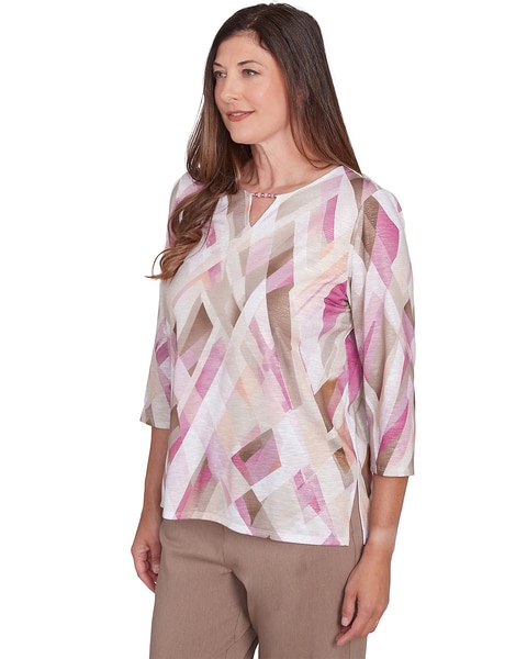 Alfred Dunner® Telluride Classic Geometric Print Tee