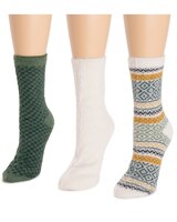 MUK LUKS Fuzzy Socks 3pr thumbnail number 2