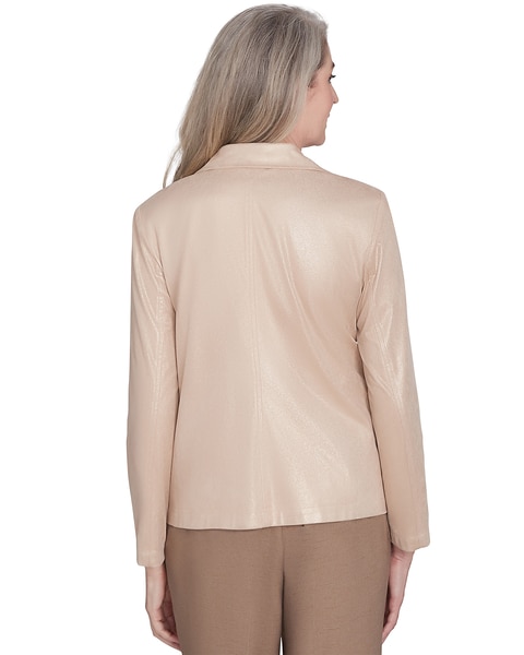 Alfred Dunner® Emerald Isle Shimmer Faux Leather Jacket