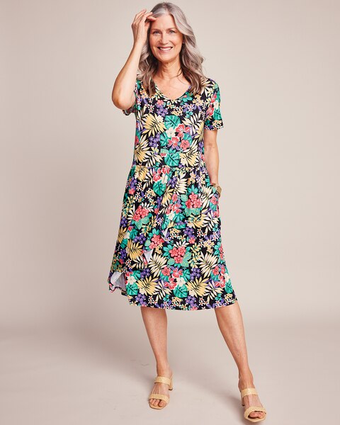 Faux Wrap Dress