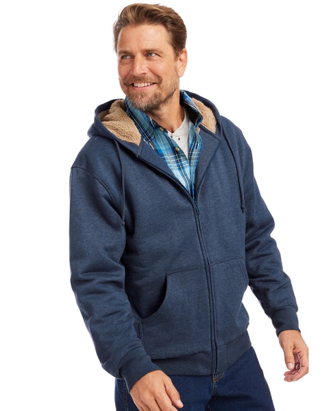 John Blair® Supreme Fleece Sherpa Lined Hoodie