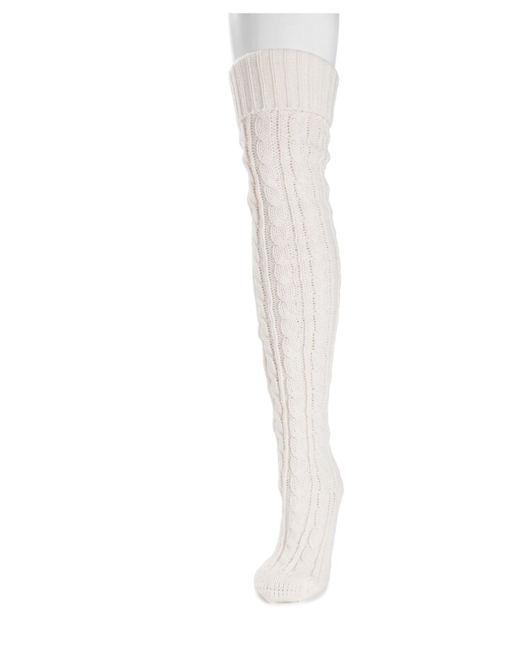 MUK LUKS Chunky OTK Cable Sock image number 5