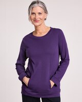 Essential Knit Seamed Pocket Top thumbnail number 1