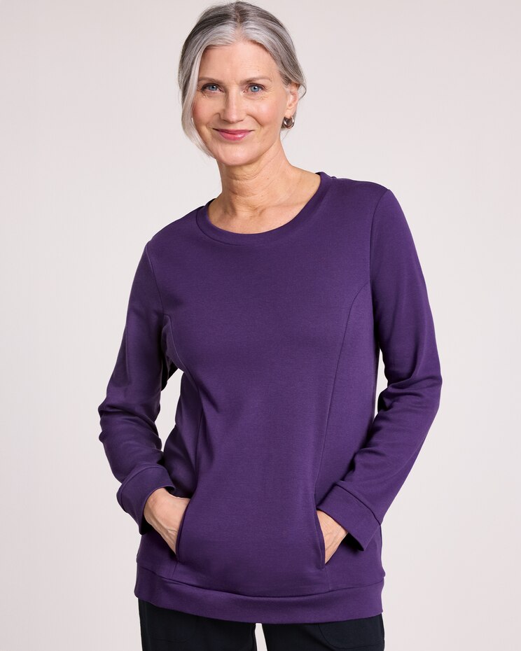 Essential Knit Seamed Pocket Top image number 1