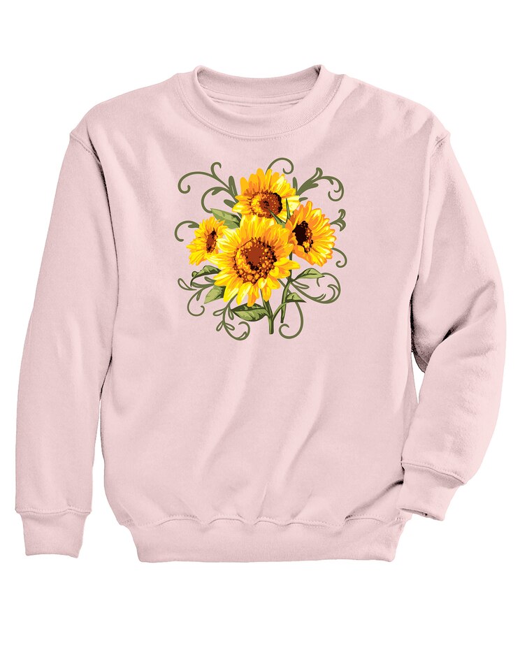 Sunflower Curls Graphic Sweatshirt image number 1