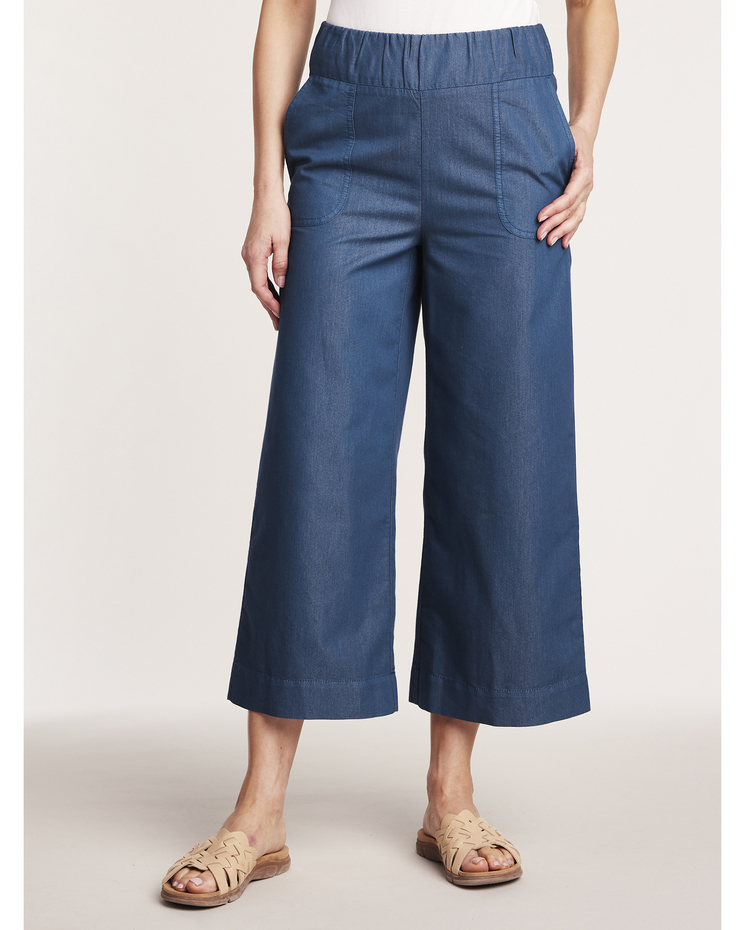 Cropped Mid-Rise Flare Pants image number 1