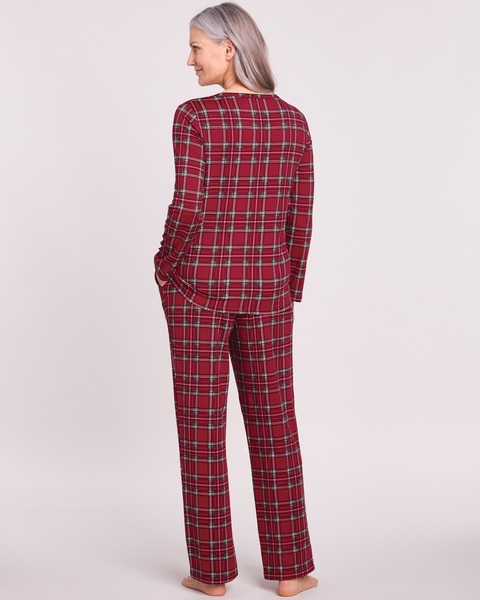 Comfy & Cozy Satin Trim Pajamas
