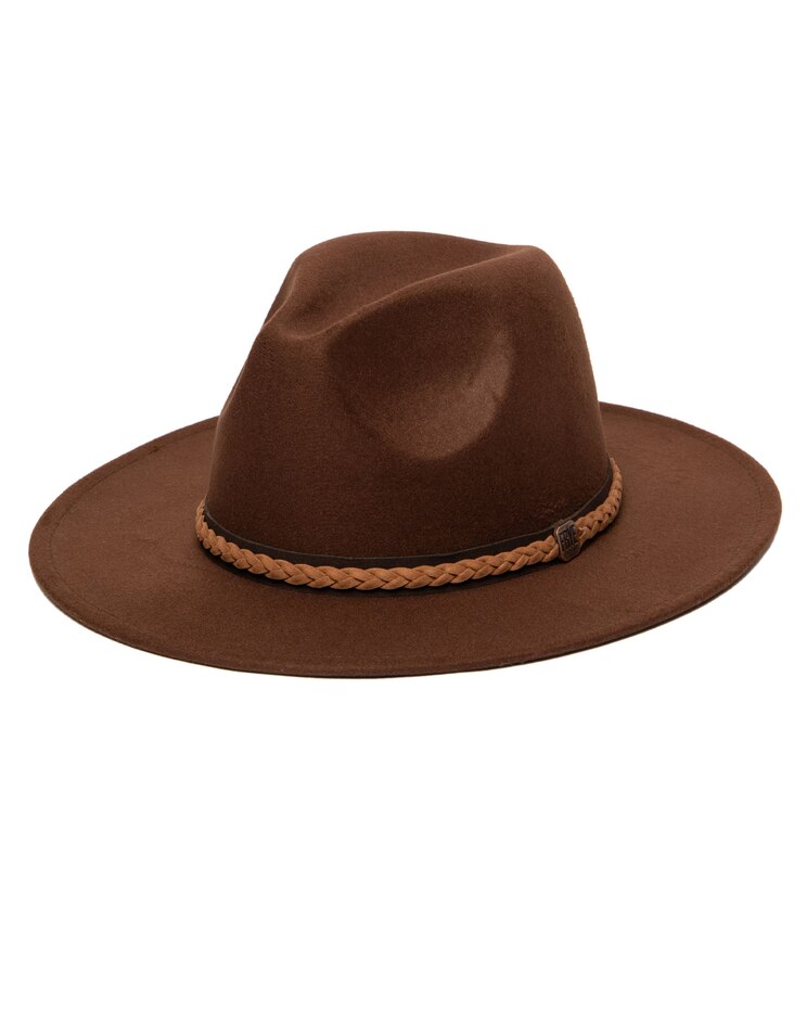 Faux Felt Semi-Stiff Brim Fedora image number 1