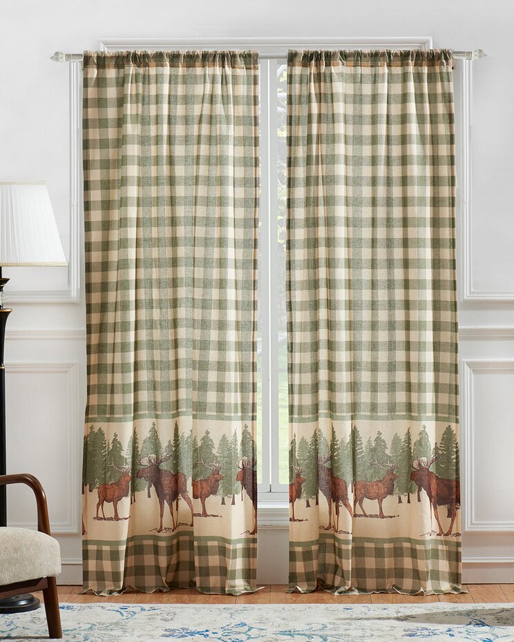 Moose Creek Panel Pair with Tie Backs image number 1
